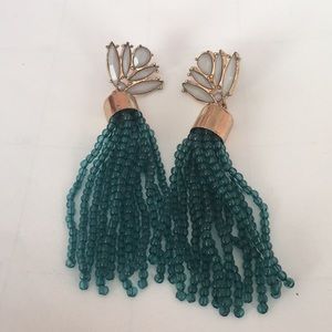 Beaded hanging earrings
